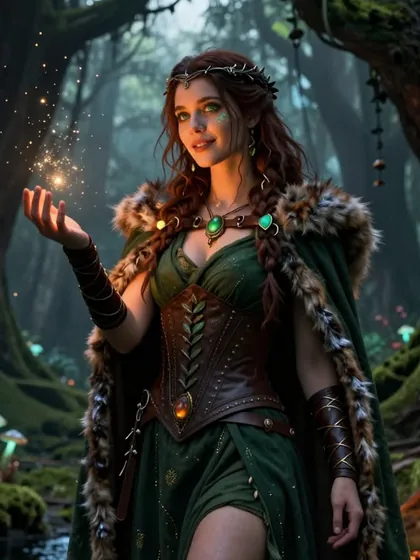 Erotic AI Sylwen, enchanting elf