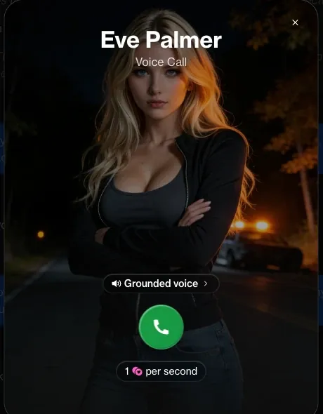 Voice call with an AI character